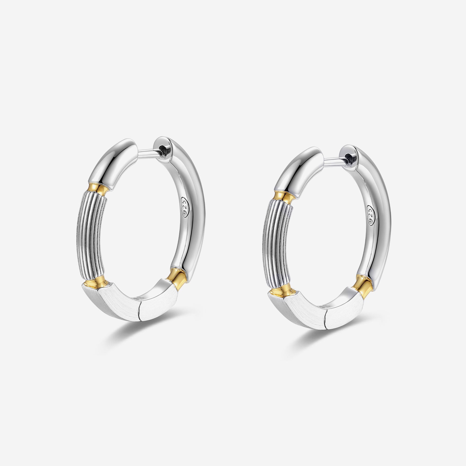 Pianegonda Hoop earrings - IMPERFECTUM - 925‰ Sterling silver, Gold finish