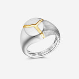 Pianegonda Chevalier ring - IMPERFECTUM - 925‰ Sterling silver, 18 kt Gold Plating
