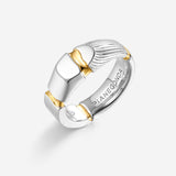 Pianegonda Ring - IMPERFECTUM - 925‰ Sterling silver, 18 kt Gold Plating