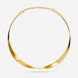 Pianegonda Rigid choker - SCRIPTA - Brass