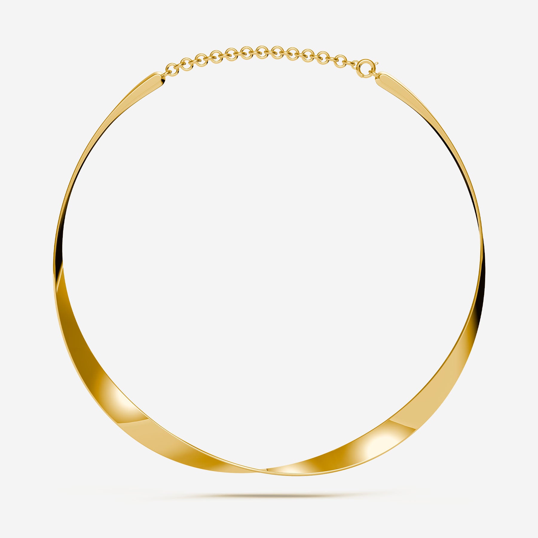 Pianegonda Rigid choker - SCRIPTA - Brass