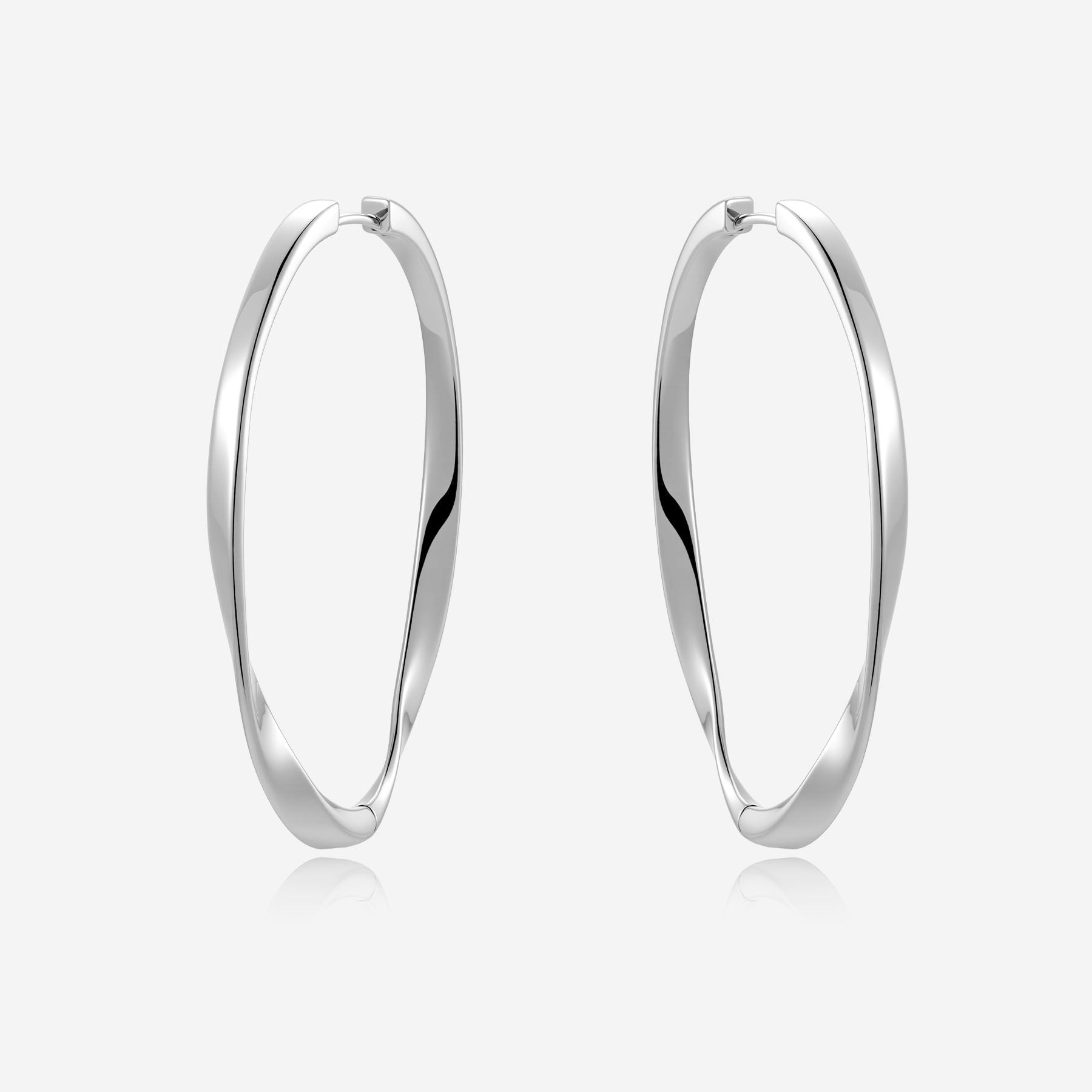 Pianegonda Oval hoop earrings - SCRIPTA - 925‰ Sterling silver