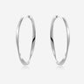 Pianegonda Oval hoop earrings - SCRIPTA - 925‰ Sterling silver