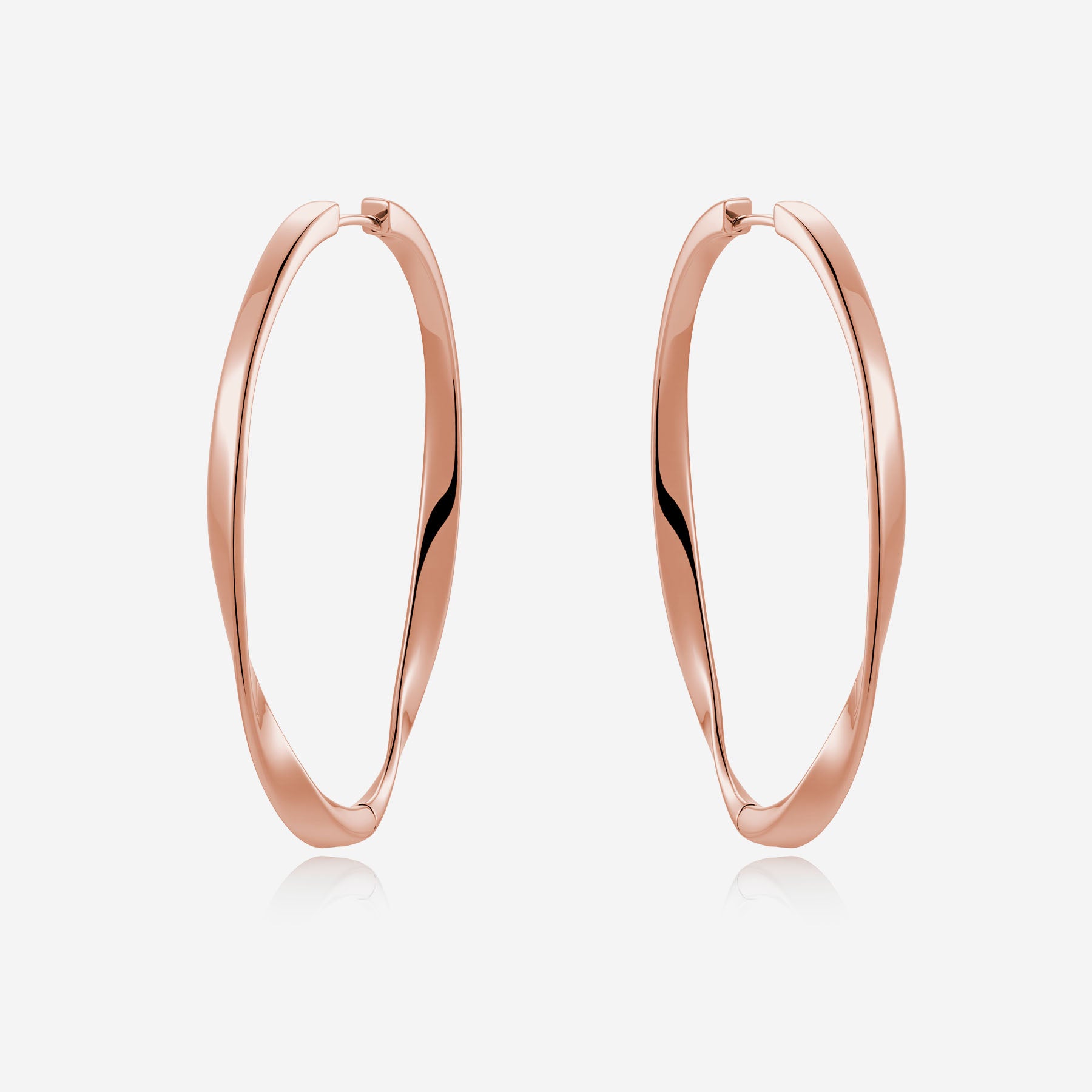 Pianegonda Oval hoop earrings - SCRIPTA - Brass