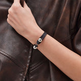 Pianegonda Black leather bracelet - View 2