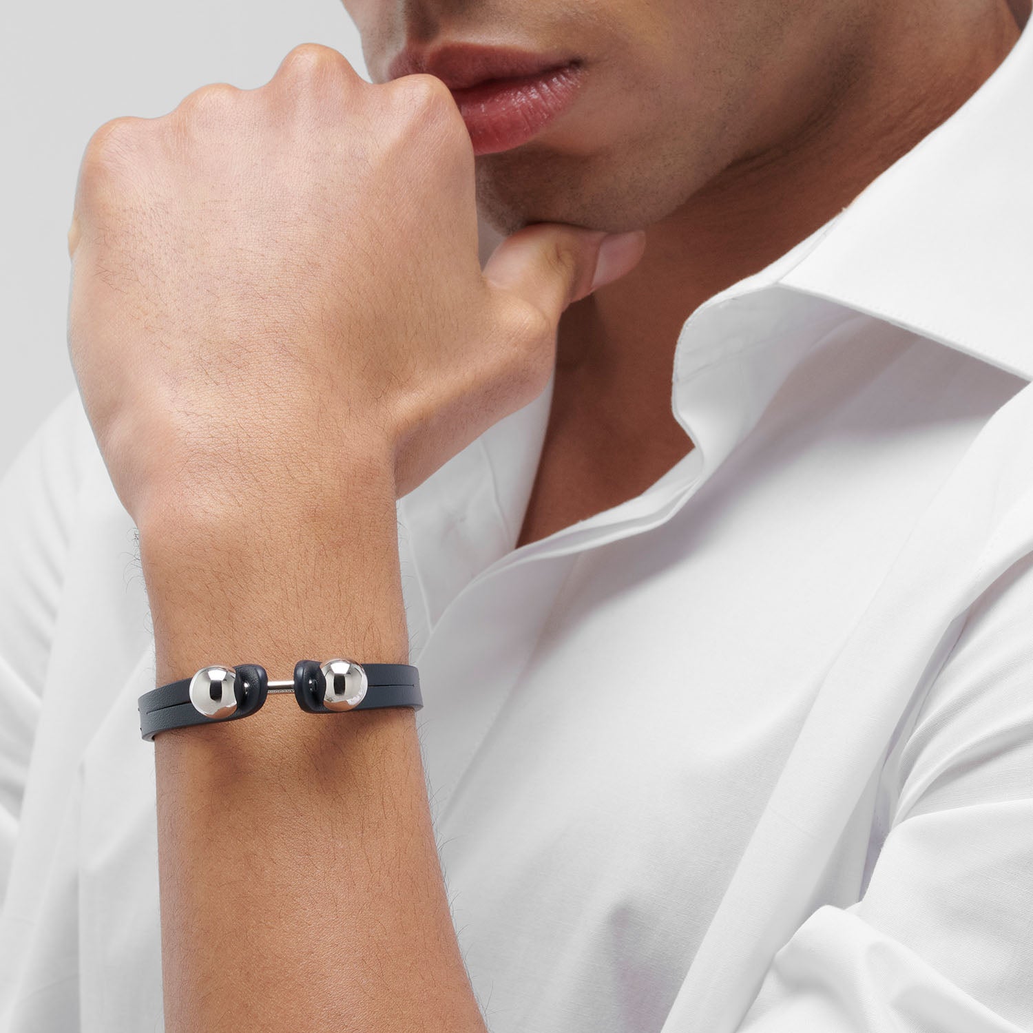 Pianegonda Blue leather bracelet - View 4