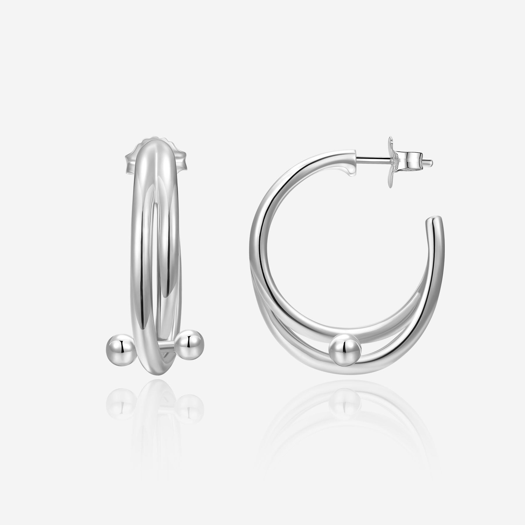 Pianegonda Double hoop earrings - View 2