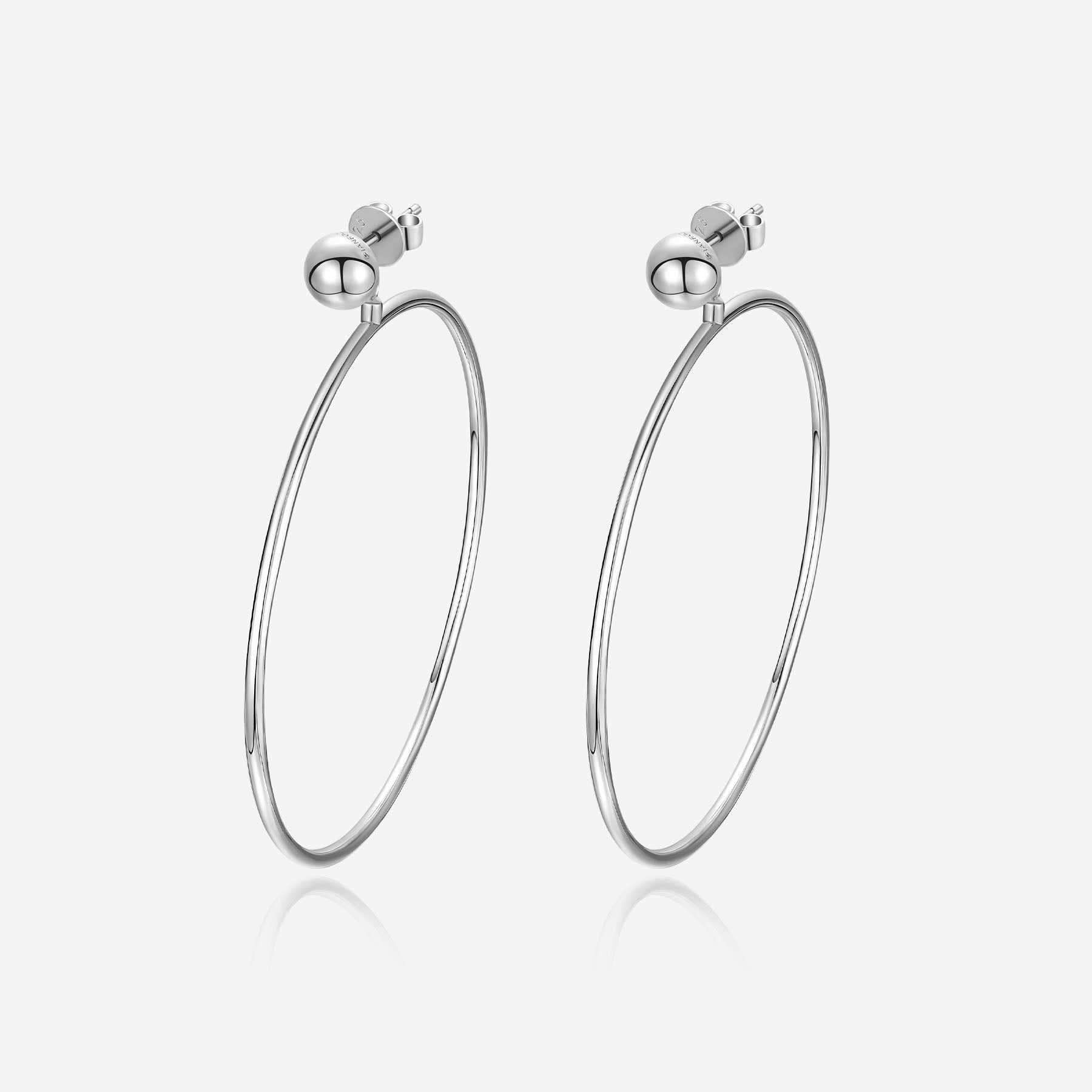 Pianegonda Large hoop earrings - ASSOLUTO - 925‰ Sterling silver