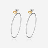 Pianegonda Large hoop earrings - ASSOLUTO - 925‰ Sterling silver, 18 kt Gold Plating
