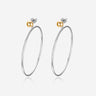 Pianegonda Large hoop earrings - ASSOLUTO - 925‰ Sterling silver, 18 kt Gold Plating