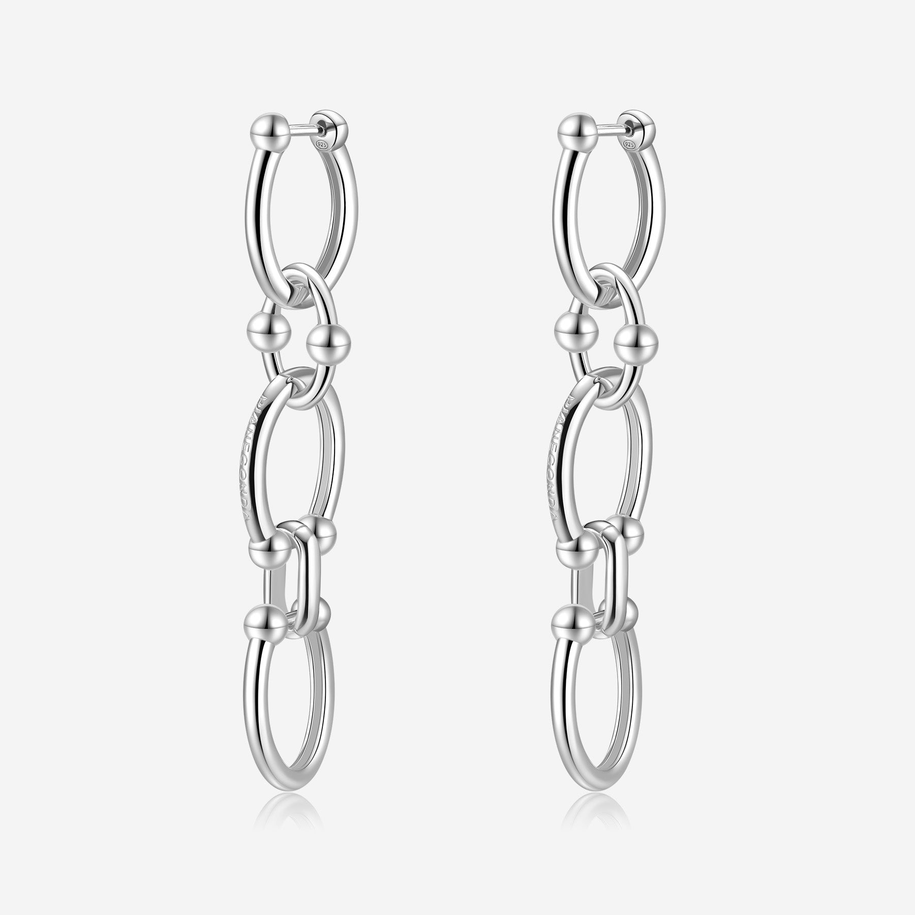 Pianegonda Long chain earrings - ASSOLUTO - 925‰ Sterling silver
