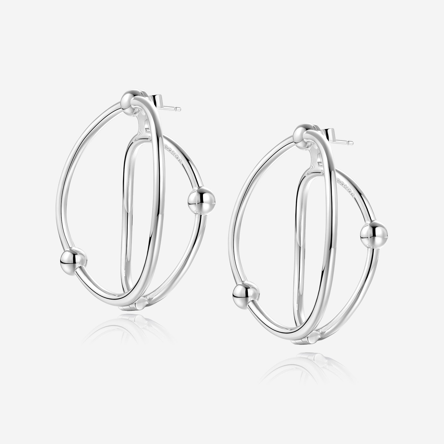 Pianegonda Double hoop earrings - View 2