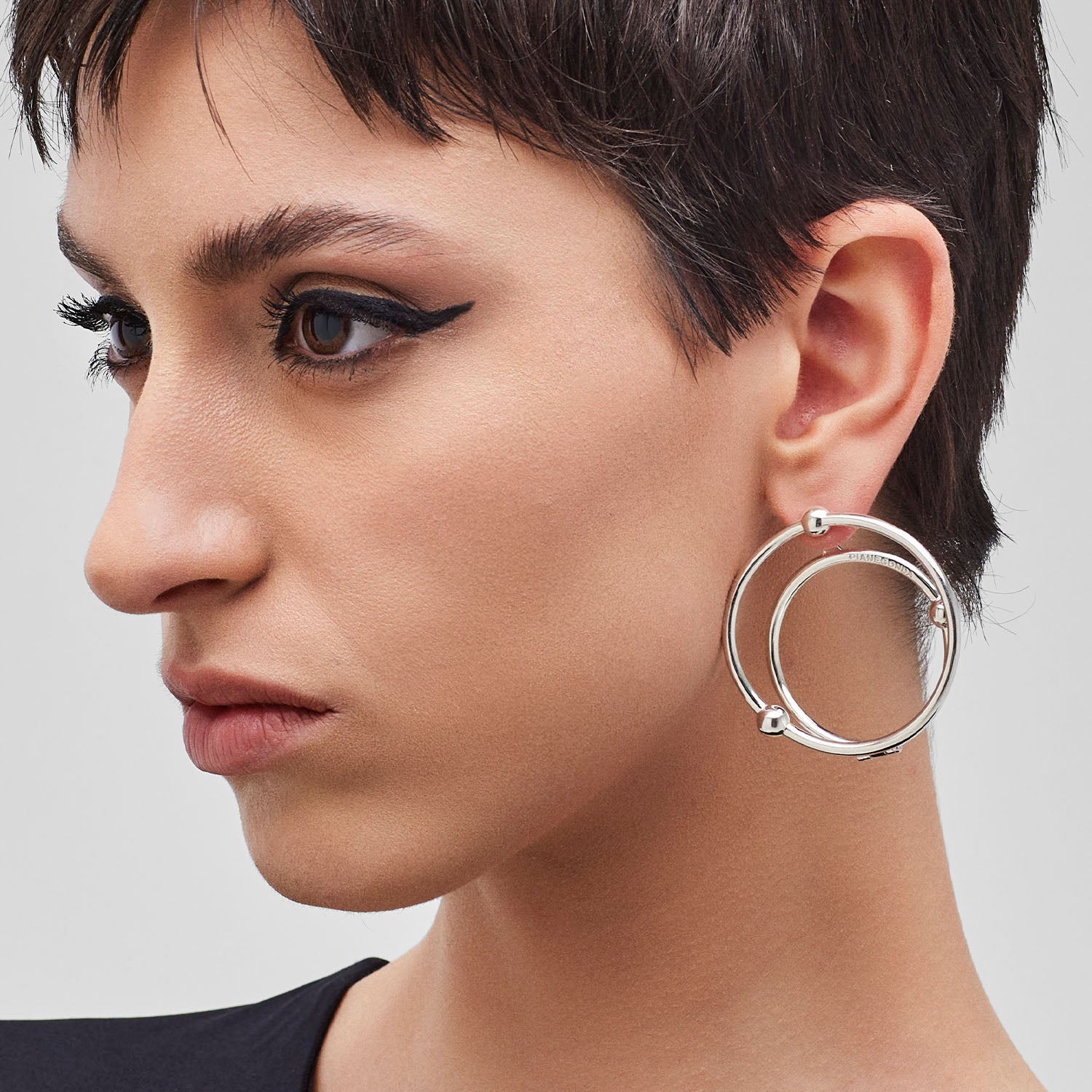 Pianegonda Double hoop earrings - View 3