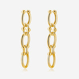 Pianegonda Long chain earrings - ASSOLUTO - 925‰ Sterling silver, 18 kt Gold Plating