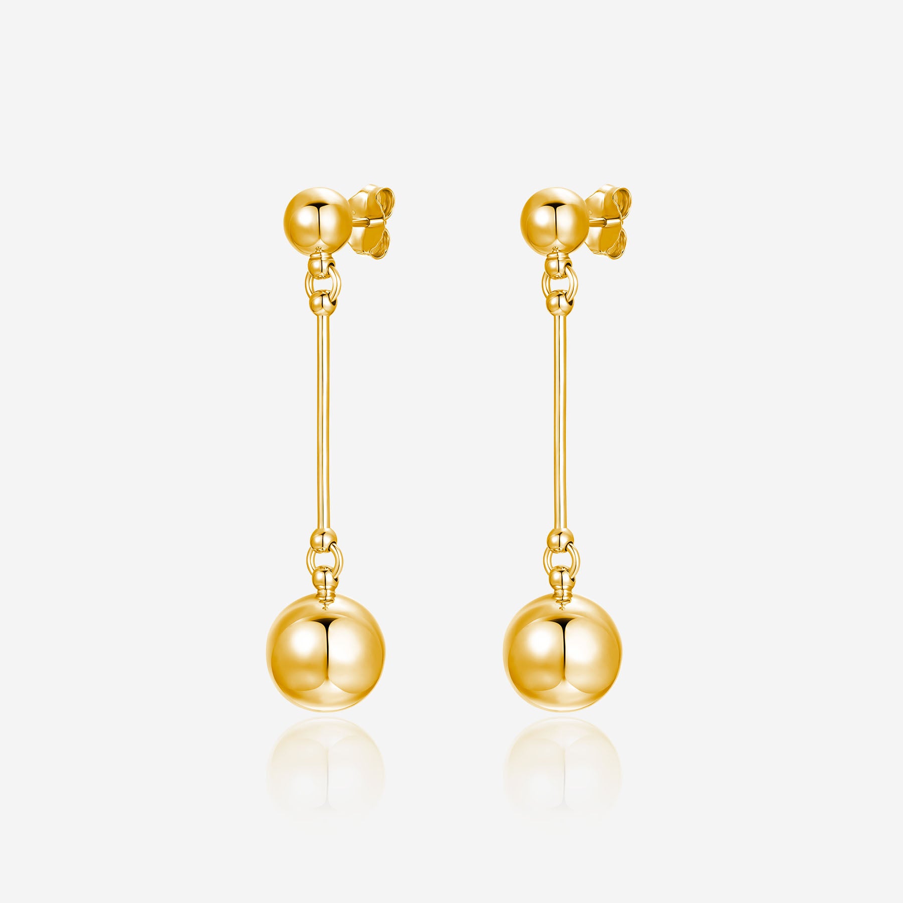 Pianegonda Long earrings - ASSOLUTO - 925‰ Sterling silver, Gold Plating