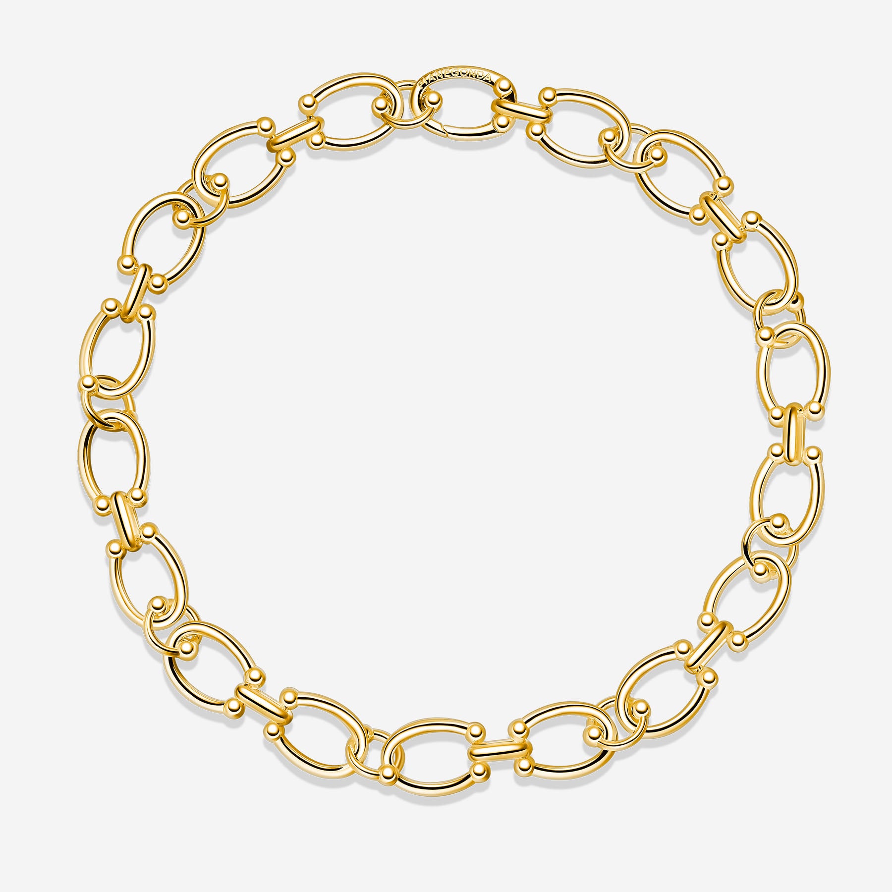 Pianegonda Short chain necklace - ASSOLUTO - 925‰ Sterling silver, Gold Plating