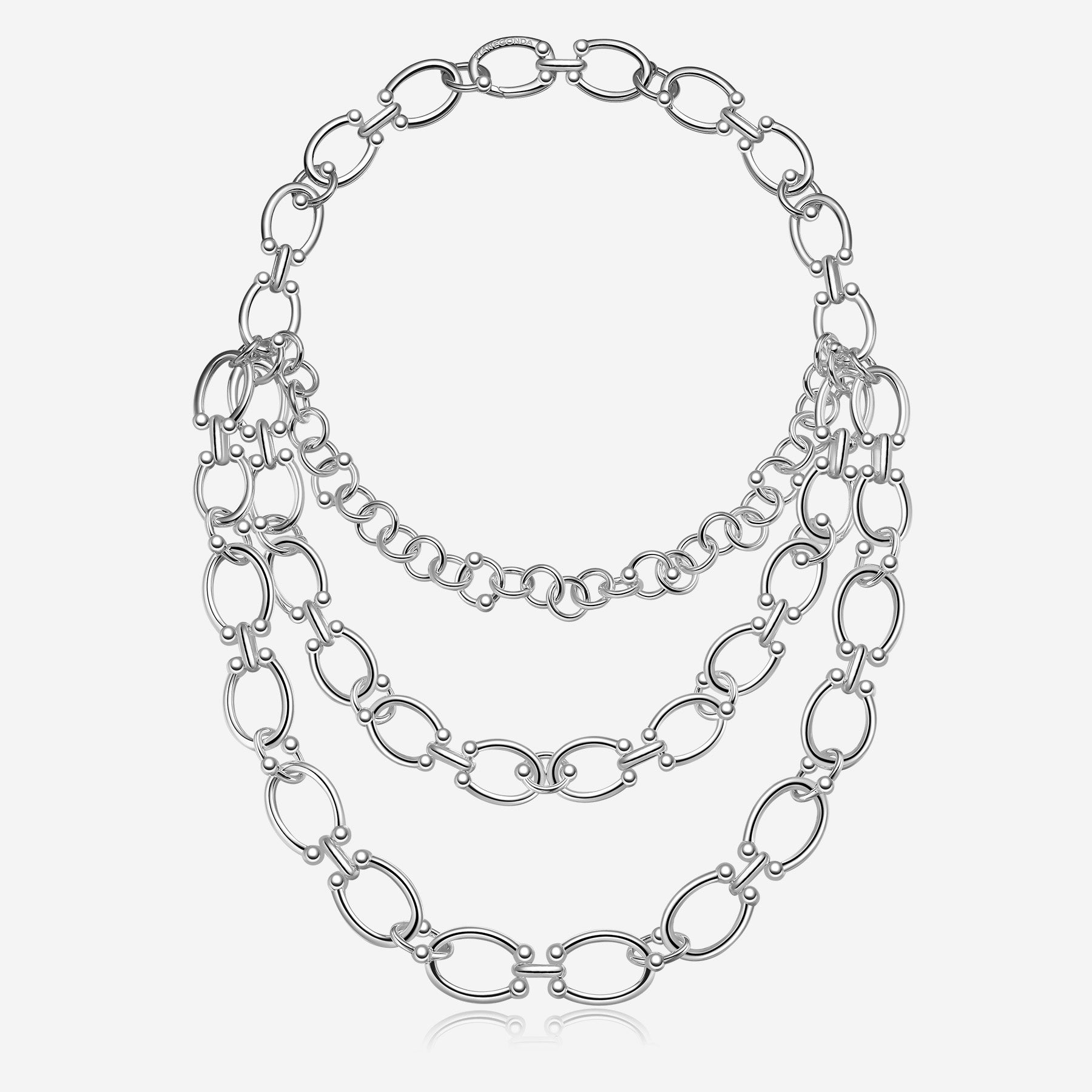 Pianegonda Triple-turn necklace - ASSOLUTO - 925‰ Sterling silver
