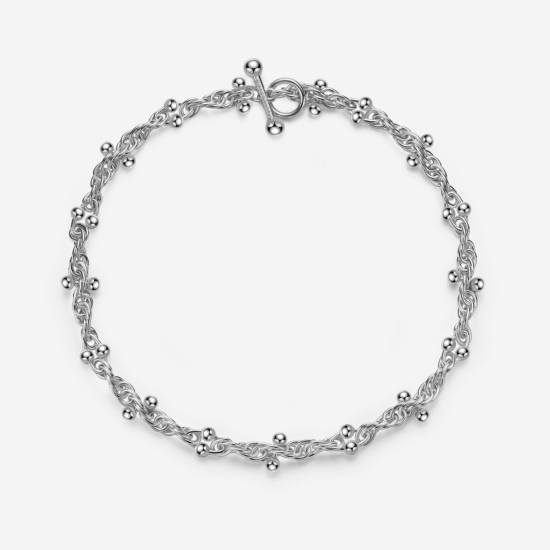 Pianegonda Short woven chain necklace - ASSOLUTO - 925‰ Sterling silver