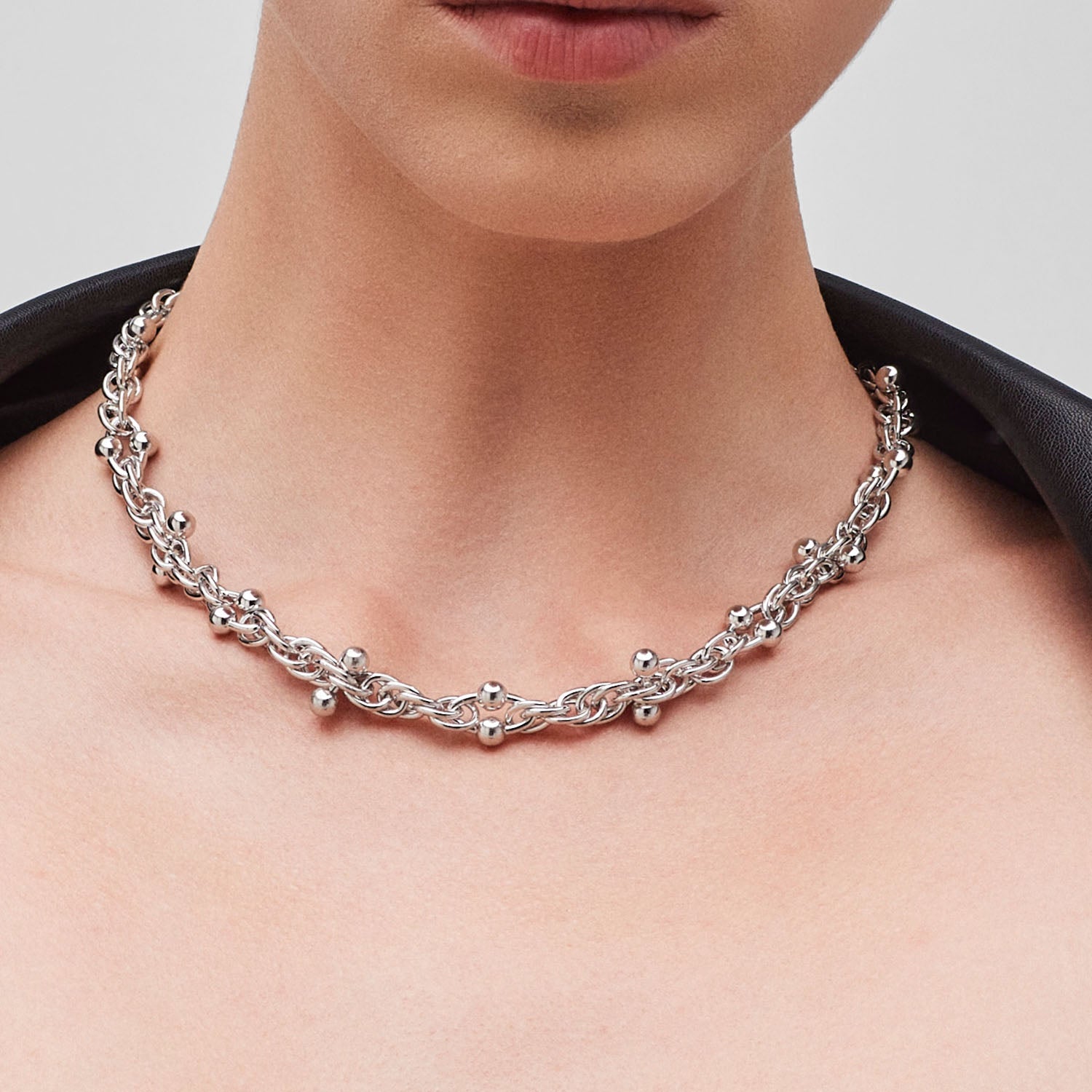 Pianegonda Short woven chain necklace - View 3