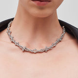 Pianegonda Short woven chain necklace - View 3