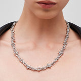 Pianegonda Long woven chain necklace - View 3