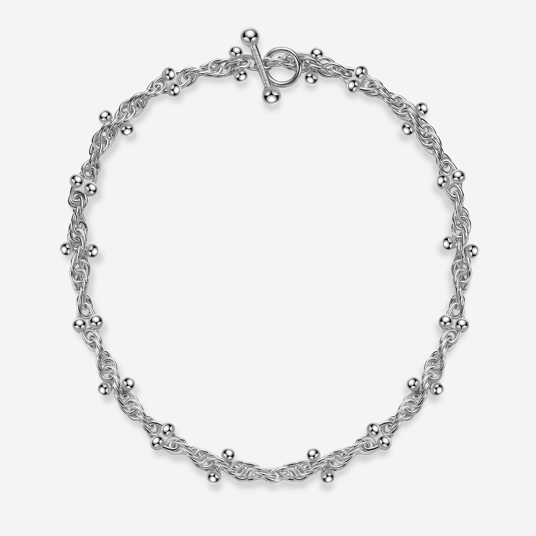 Pianegonda Long woven chain necklace - ASSOLUTO - 925‰ Sterling silver