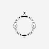 Pianegonda Infinity hoop pendant - ASSOLUTO - 925‰ Sterling silver