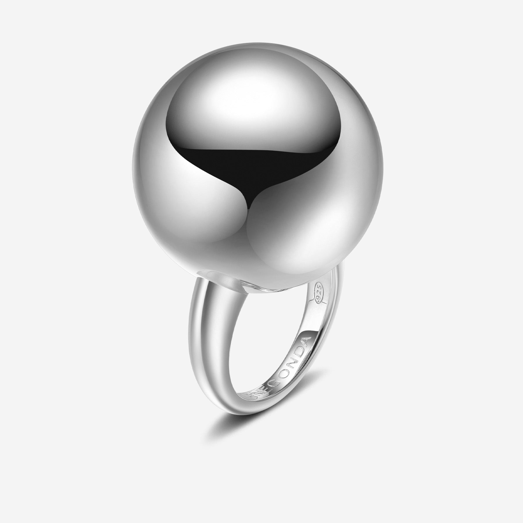 Pianegonda Large sphere ring - ASSOLUTO - 925‰ Sterling silver
