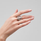 Pianegonda Multi-band ring - View 3