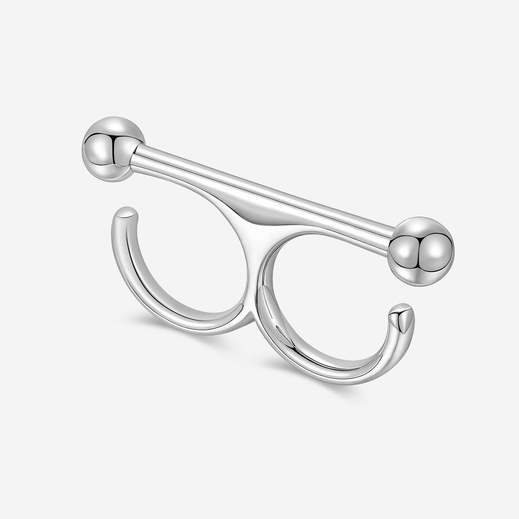 Pianegonda Double ring - ASSOLUTO - 925‰ Sterling silver