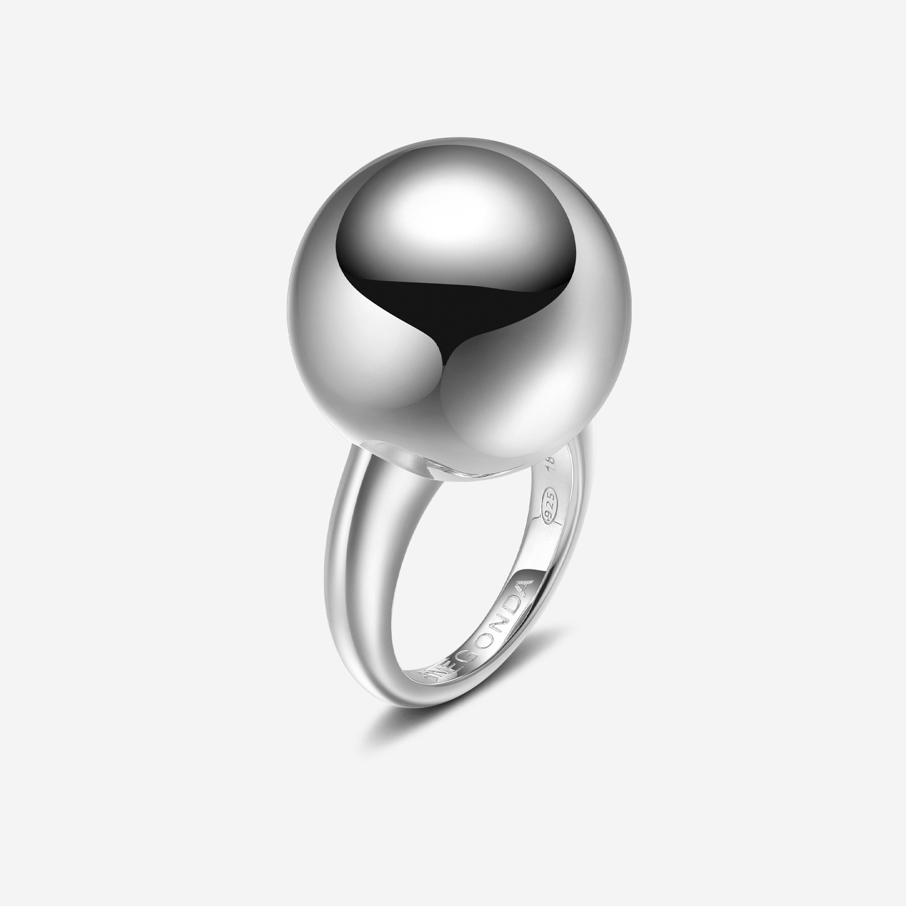 Pianegonda Medium sphere ring - ASSOLUTO - 925‰ Sterling silver