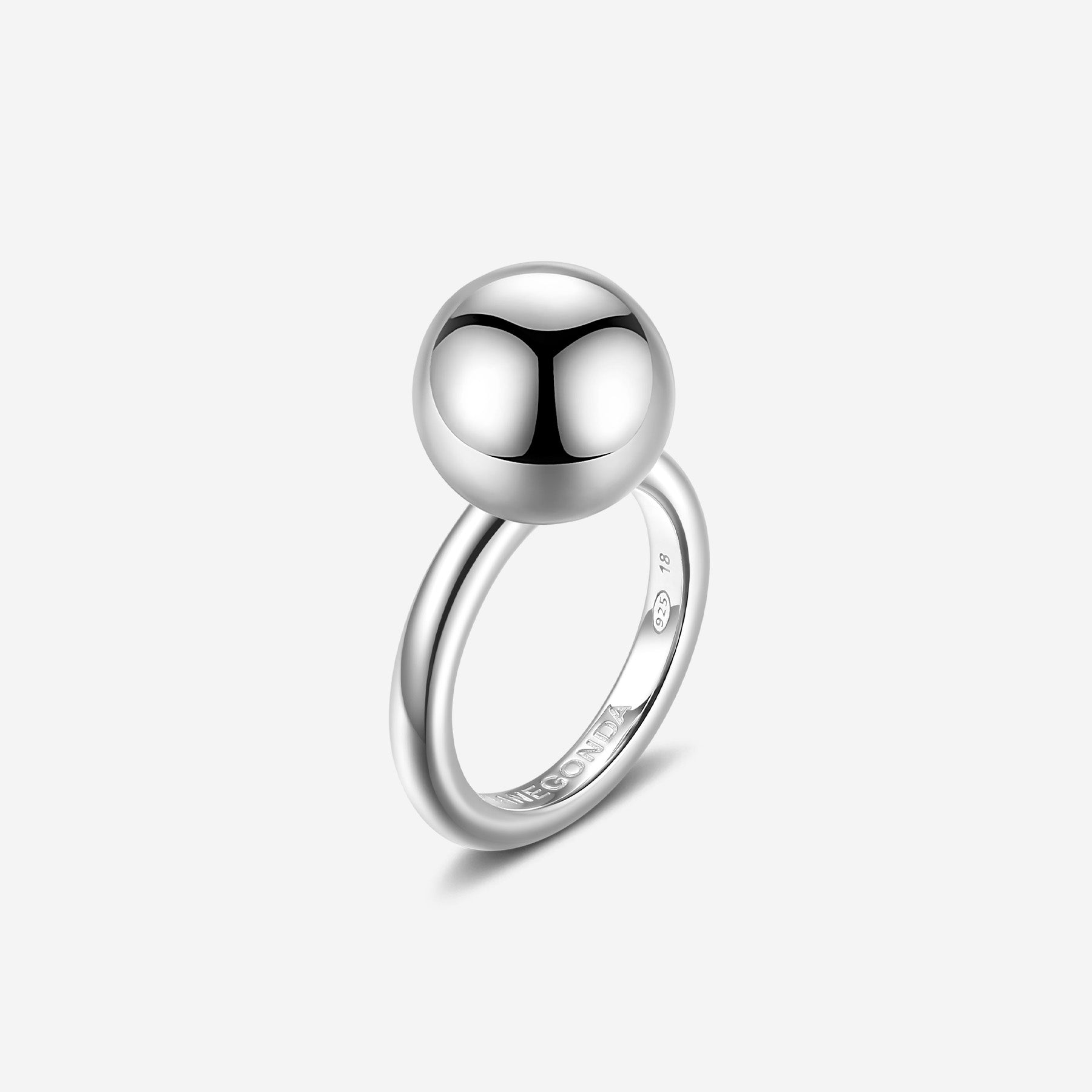 Pianegonda Small sphere ring - ASSOLUTO - 925‰ Sterling silver