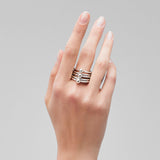 Pianegonda Multi-strand ring with spheres - View 3