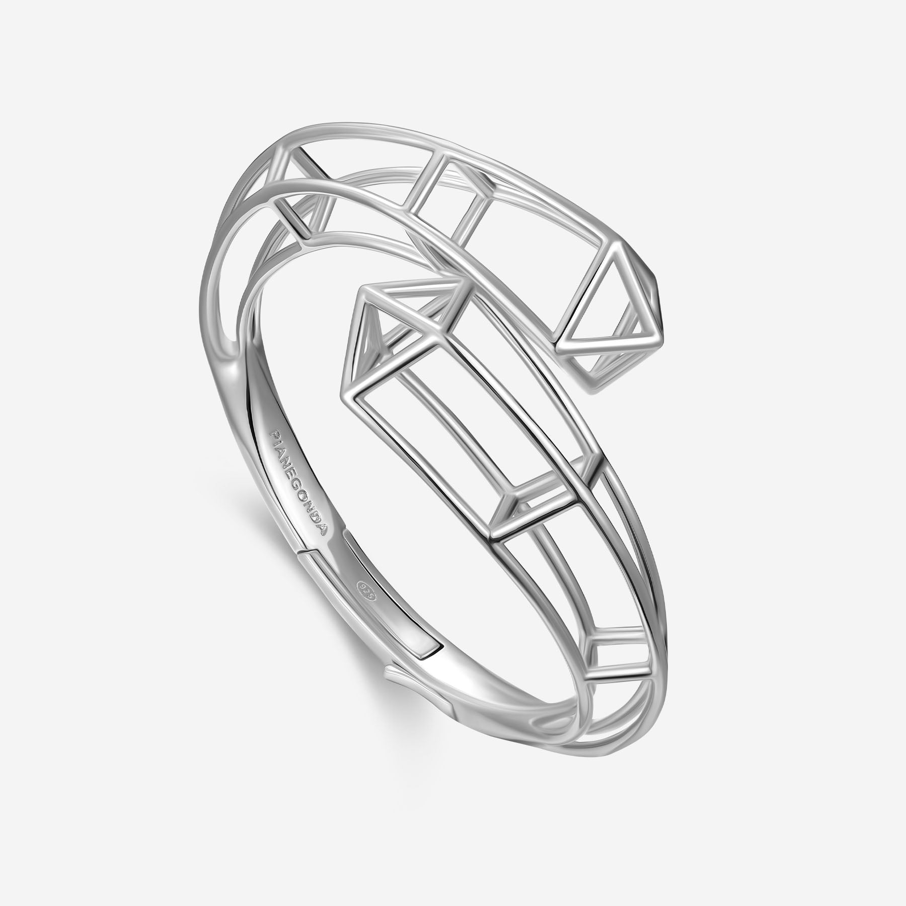 Pianegonda Contrariè rigid bracelet - KOSMOS - 925‰ Sterling silver