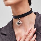 Pianegonda Choker with diamond shape pendant - View 3
