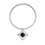 Pianegonda Rigid necklace with diamond shape pendant - View 3
