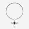 Pianegonda Rigid necklace with cross shape pendant - KOSMOS - 925‰ Sterling silver