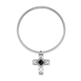 Pianegonda Rigid necklace with cross shape pendant - View 3