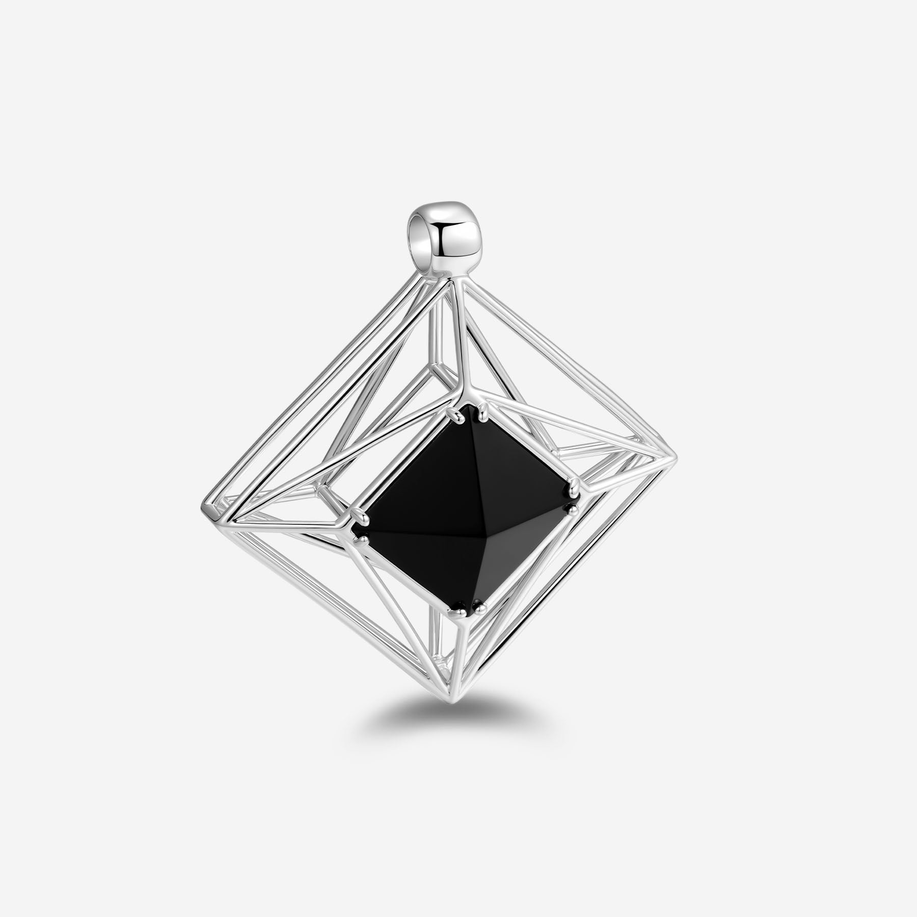 Pianegonda Diamond shape pendant symbol of Strenght - KOSMOS - 925‰ Sterling silver