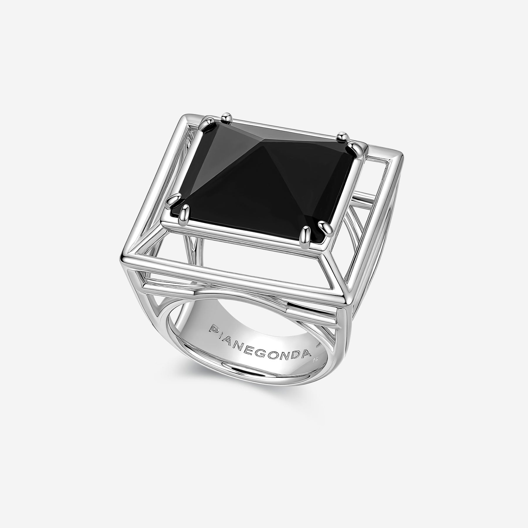Pianegonda Pyramid ring - KOSMOS - 925‰ Sterling silver