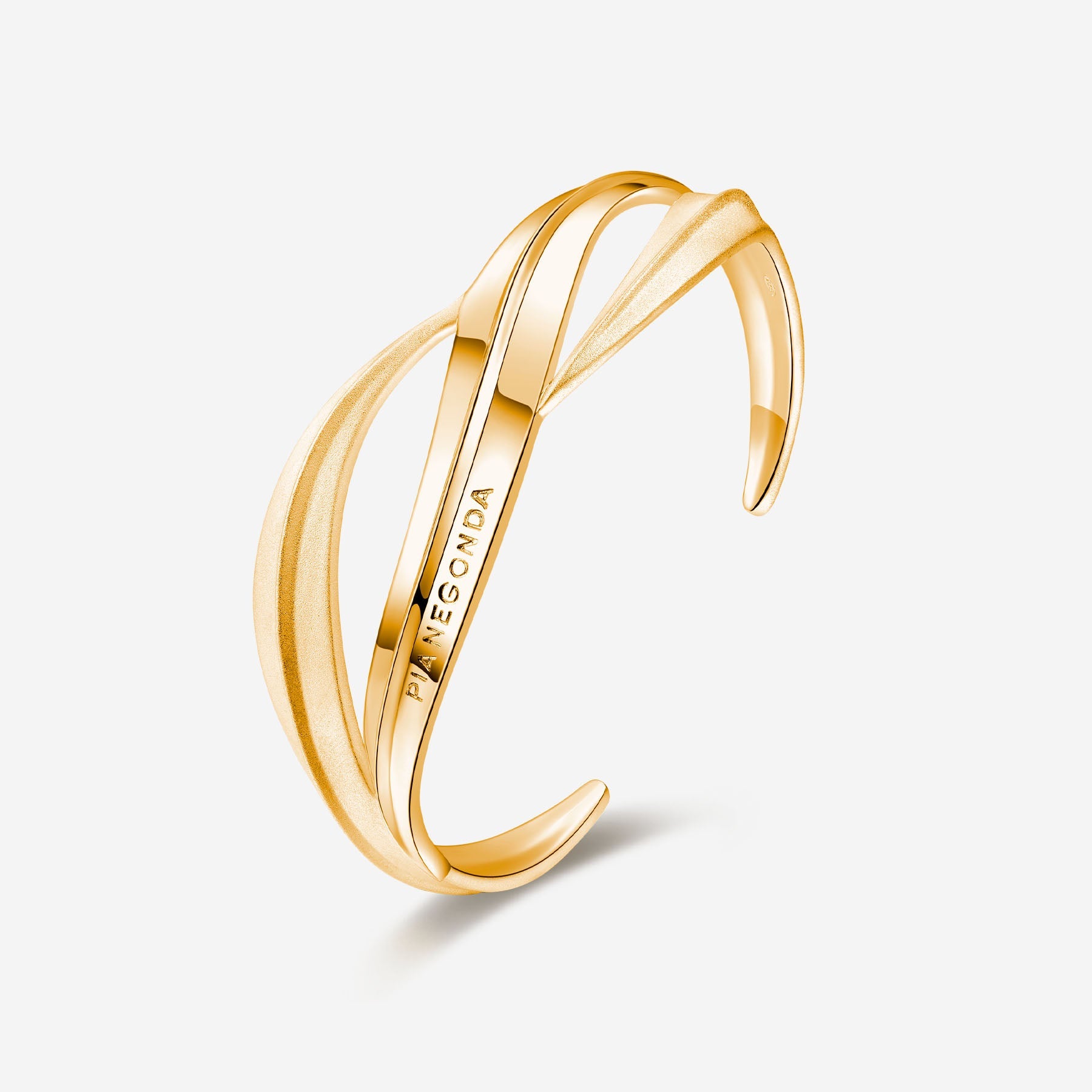 Pianegonda Bracciale rigido - VIRENTIA - Argento 925‰, Placcatura Oro 18 kt