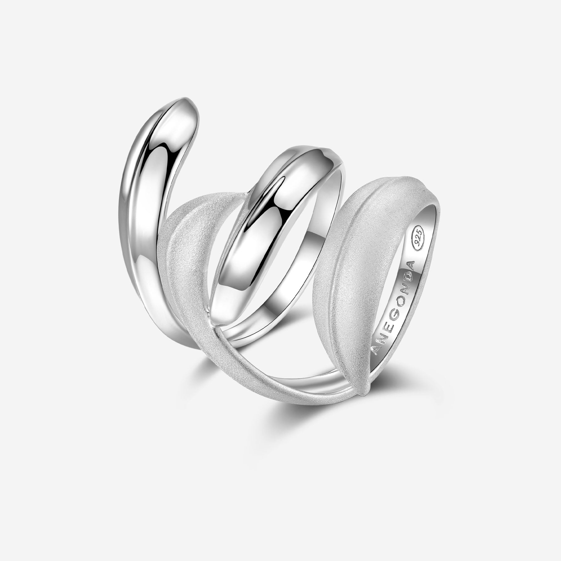 Pianegonda Anello multifascia - VIRENTIA - Argento 925‰